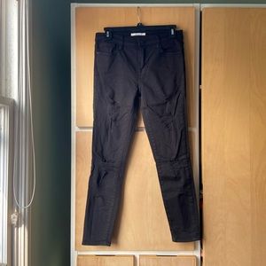 Pacsun ripped black jeggings